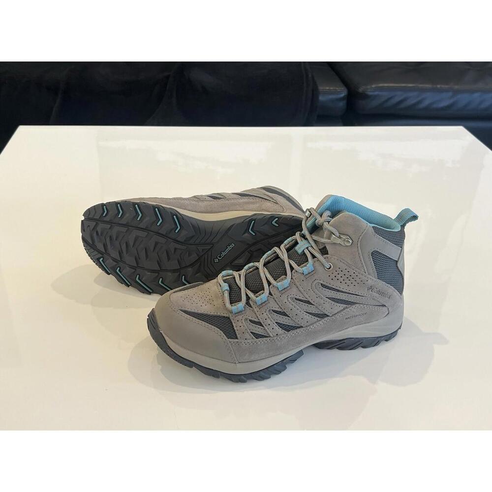 Columbia $100 Crestwood Mid WP Waterproof Womens Hiking Shoes Trail Boots 9 - Picture 7 of 11
